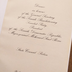 Invitatie Oficiala din partea N.Ceausescu catre D.Dogaru -1981