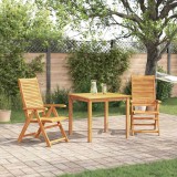 vidaXL Set de masă pentru grădină 3 pcs Maro Lemn Solid de Acacia 3375630