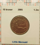 Danemarca 10 kroner 2005 - Little Mermaid - km 900 - G011