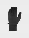 Cumpara ieftin Mănuși din tricot Touch Screen unisex - negre, 4F Sportswear