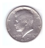 Moneda SUA 1/2 dollar/dolar 1973, stare buna, curata, America de Nord, Cupru-Nichel