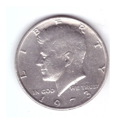 Moneda SUA 1/2 dollar/dolar 1973, stare buna, curata foto