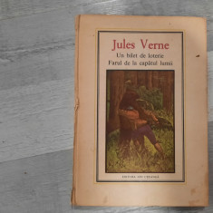 Un bilet de loterie.Farul de la capatul lumii de Jules Verne