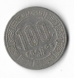 Moneda 100 francs 1975 - Ciad