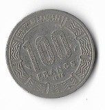 Moneda 100 francs 1975 - Ciad