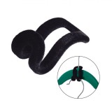 Set C&acirc;rlige Umerașe, 10 Bucăți, Catifea, Negru, Oem