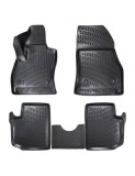 Set covorase auto din cauciuc tip tavita pentru Fiat 500L 2013-