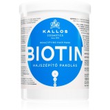 Kallos KJMN Professional Biotin Mască pentru păr subțire, slab și fragil 1000 ml