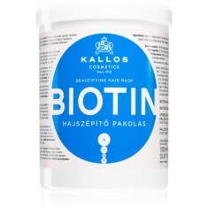 Kallos KJMN Professional Biotin Mască pentru păr subțire, slab și fragil 1000 ml