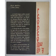 PRODROMOS , REVISTA DE GAND SI APROPIERE CRESTINA , SUBIECT : DAN BOTTA , NR. 7 , IULIE , 1967 , PREZINTA HALOURI DE APA *