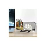Ceas deșteptător cu LED si proiector IZOXIS 19576, alimentare USB