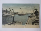 Carte postala Galati-Vedere din port,necirculata cca 1905, Circulata, Printata