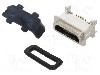 Conector USB B micro, versiune USB 2.0, verticala, GCT - USB3510-30-C-KIT