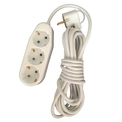 Prelungitor Cu Ceramica , 3 Prize , 10 Metri , 1500 W , 16 A , 250 V , Alb foto