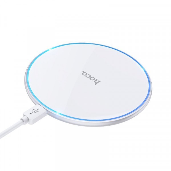 Incarcator Retea Wireless HOCO CW6 Pro, 15W, 1.67A, Alb