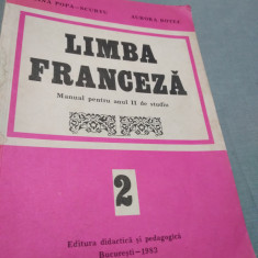 LIMBA FRANCEZA ANUL 2 DOINA POPA-SCURTU 1983