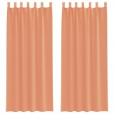 Cumpara ieftin Perdele Voile cu Bucle 2 buc Terracota 140x260 cm