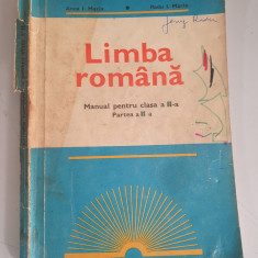 Limba romana -manual pt.cls.a IIa - partea II- Anca I.Maria , Radu I.Maria-1975