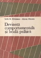 Devianta comportamentala si boala psihica