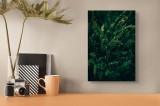 Tablou Canvas, "Spirala verde a naturii viguroase", Frunziș, Verde, Natură, Vegetație, Textură, Densitate, Organic, Vitalitate, 26 x 39 cm, CMCLASS
