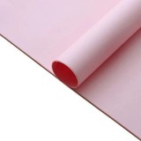 Hartie ambalat pentru cadou roz, model flori, 380x500cm, set 10 coli