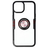 Husa iPhone 13, TPU+PC, Carbon Ring, Neagra
