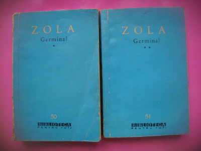 HOPCT GERMINAL / EMILE ZOLA 1960 -2 VOLUME -793 PAG foto