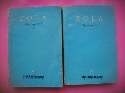 HOPCT GERMINAL / EMILE ZOLA 1960 -2 VOLUME -793 PAG foto