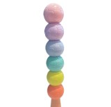 Textmarker model minge de fotbal, 6 culori set