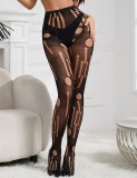 Eross ciorapi Torn Fishnet XS/M Black