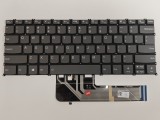Tastatura Laptop 2-in-1, Lenovo, IdeaPad 5 14Q8X9 Type 83GH, iluminata, gri, layout US