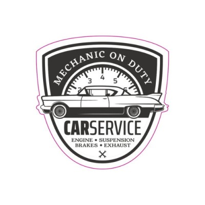 Abtibild TAG RETRO CAR SERVICE Cod: TAG 016 / T2 Automotive TrustedCars foto