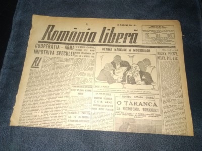 ZIARUL ROMANIA LIBERA 6 APRILIE 1945 foto