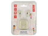 Căști Wireless cu Microfon Albă USB C