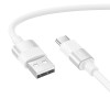 CABLU alimentare si date Borofone &quot;BX106&quot;, Fast Charging Data Cable pt. smartphone, USB la USB Type-C 3A, 1m, alb &quot;6941991113499&quot; (timbru verde 0.18 l