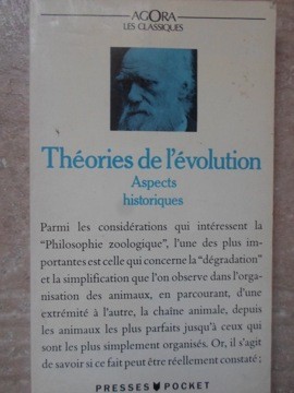 THEORIES DE L&amp;#039;EVOLUTION. ASPECTS HISTORIQUES-TEXTES CHOISIS, PRESENTE ET ANNOTES PAR JEAN-MARC DROUIN ET CH-235522 foto