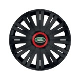 Cumpara ieftin Set 4 capace roti Negre Cu Inel Rosu Active R15 pentru gama auto Land Rover, Autohelix MSA
