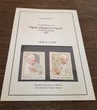 Filatelie Foaie comemorativă Papa Ioan Paul al II-lea