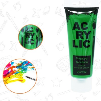 Vopsea acrilica, uscare rapida, tub 75 ml, verde foto