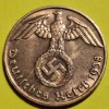 Germania Nazista 1 reichspfennig 1938/J Hamburg bronz, Europa