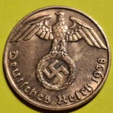 Germania Nazista 1 reichspfennig 1938/J Hamburg bronz