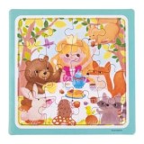 Puzzle Mini cu Model Pădure, 16 Piese, 15x15cm, CMCLASS