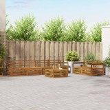 vidaXL Set de canapele de exterior 7 pcs natural Lemn Solid de Acacia 3373044