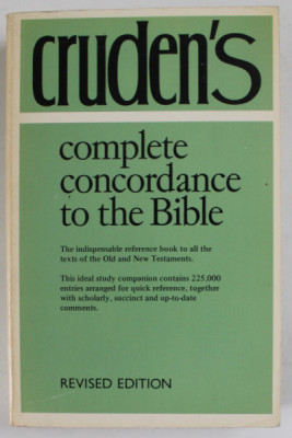 COMPLETE CONCORDANCE TO THE BIBLE by ALEXANDER CRUDEN , 1977 foto