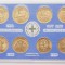 M01 Grecia set 8 monede 4 x 50 &amp; 4 x 100 Drachmes UNC