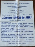Afiș &bdquo;C&icirc;ntare EPOCII de AUR&rdquo; &ndash; Rom&acirc;nia socialistă 1985 &ndash; Sala Adesgo &ndash; Ion Albeșteanu