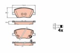 TRW GDB2151 set placute frana,frana disc