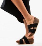 Cumpara ieftin Platforme dama Eloise Negre