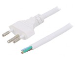 Cablu Electric 3x1mm2 Alb 3m 10A 250V