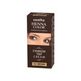 Vopsea de sprancene Crema Henna, Venita, Maro Inchis, 3.0, 15ml